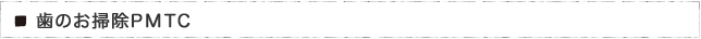 歯のお掃除PMTC